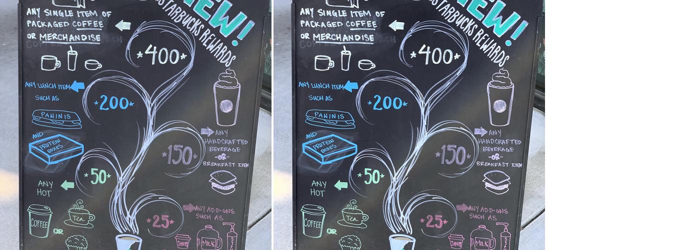 Starbucks Menu