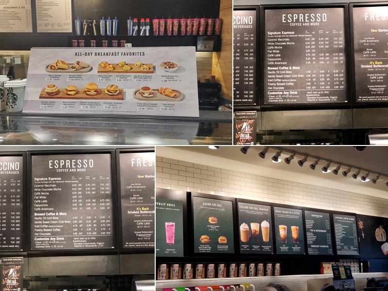 Starbucks Menu