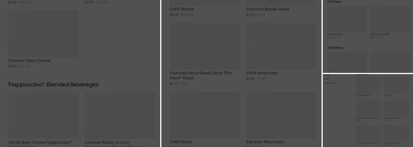 Starbucks Menu