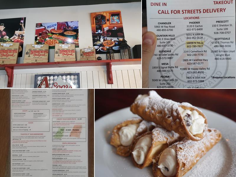 Streets of New York Menu