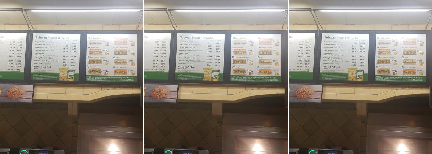 Subway Menu