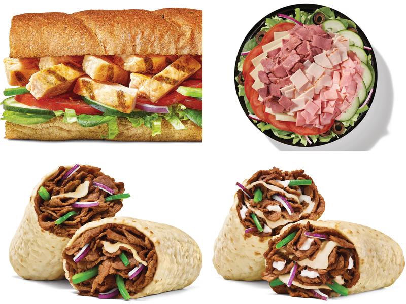 Subway Menu