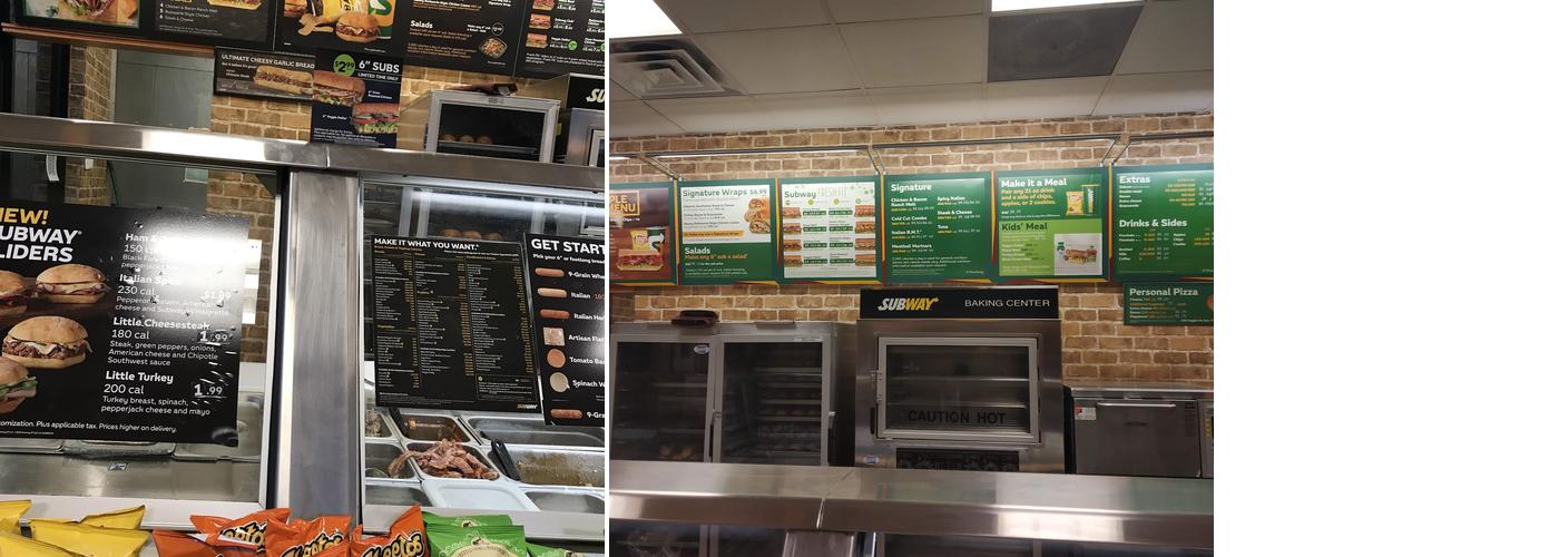 Subway Menu