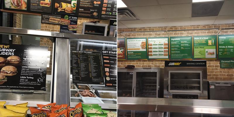 Subway Menu
