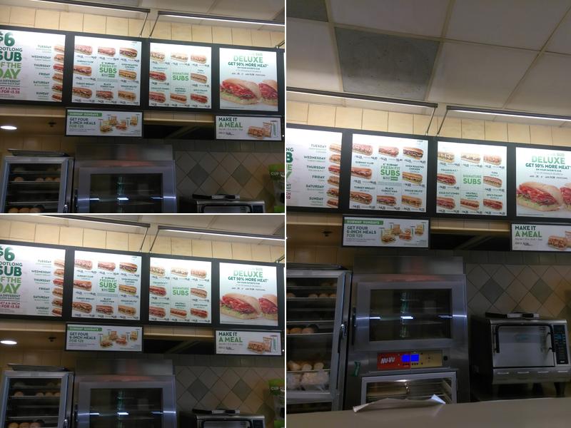 Subway Menu