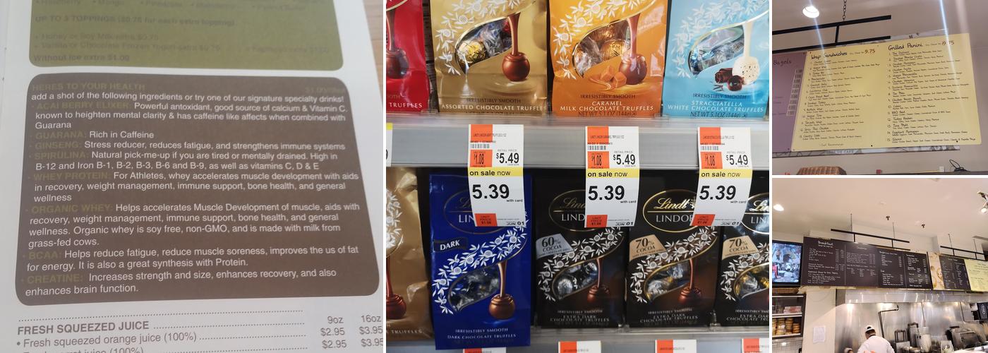 Sunac Fancy Food Menu