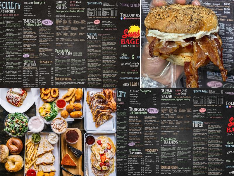 Sunset Bagels Cafe & Grill Menu
