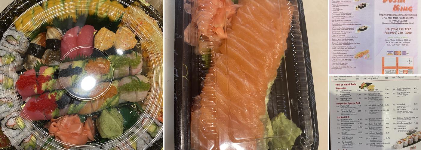 Sushi King Menu