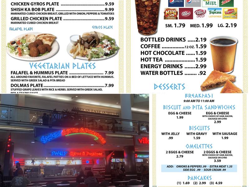 R.R Gyros & Potatoes Menu