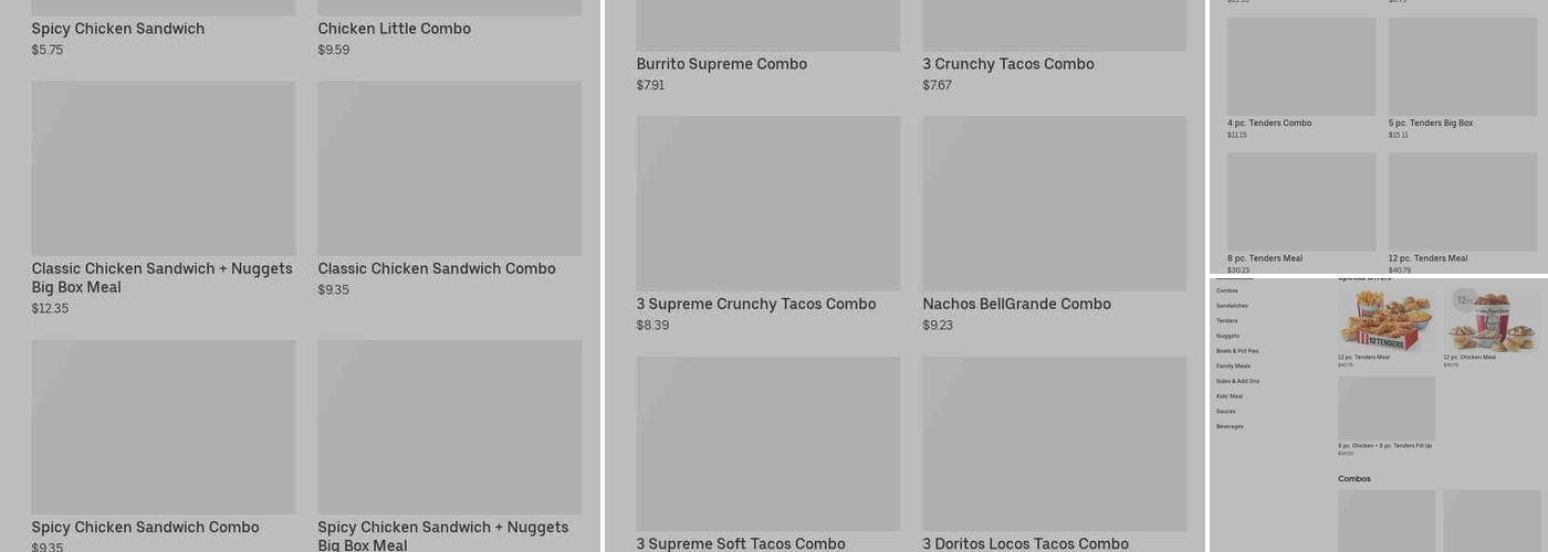 Taco Bell Menu