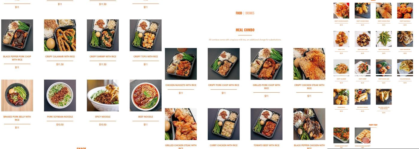 Tapioca House Menu