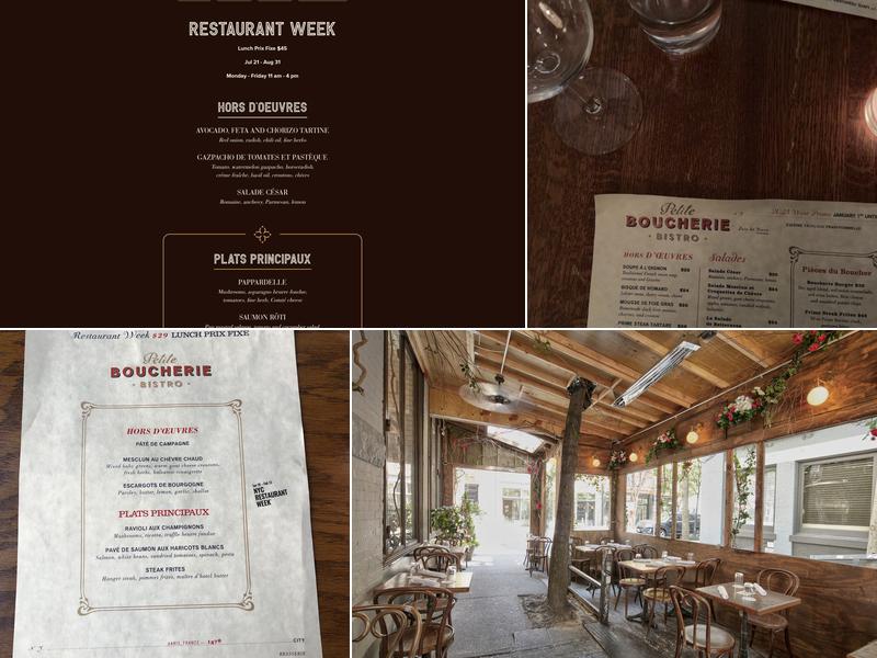 Petite Boucherie Menu