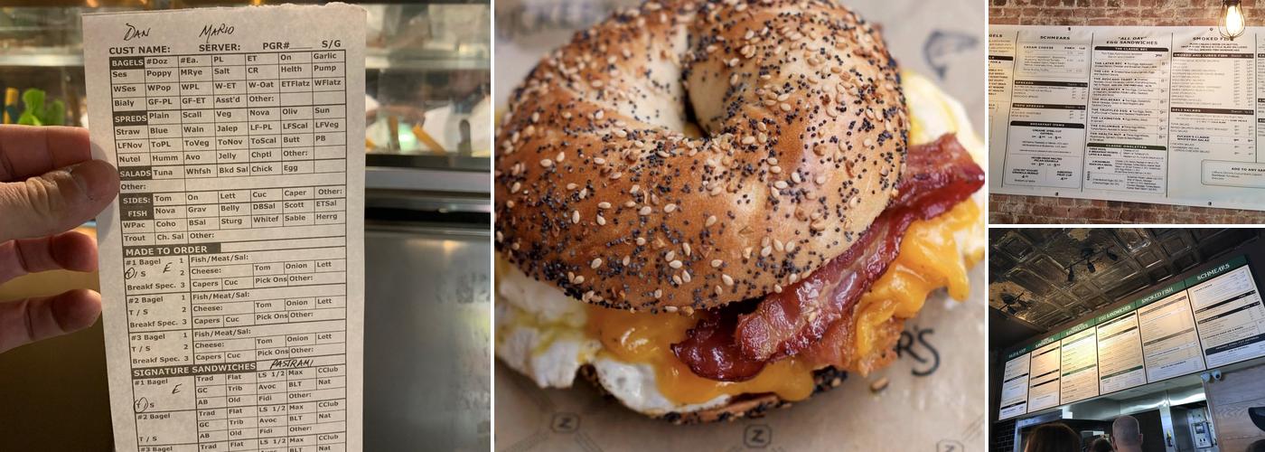 Zucker's Bagels & Smoked Fish Menu