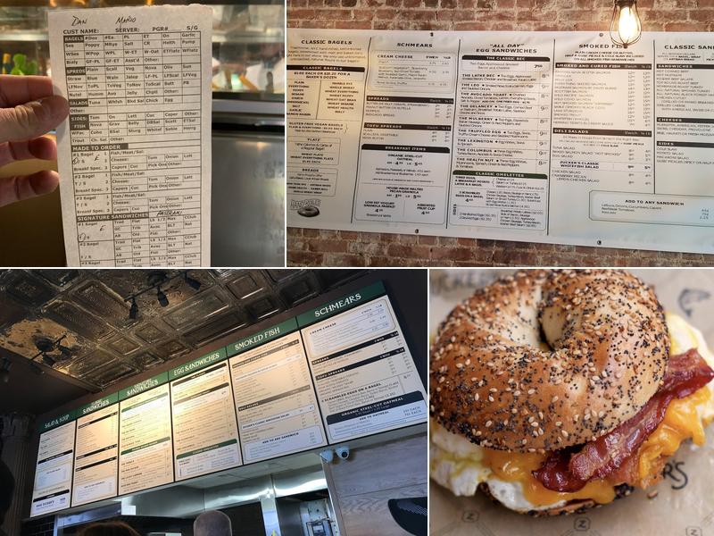 Zucker's Bagels & Smoked Fish Menu