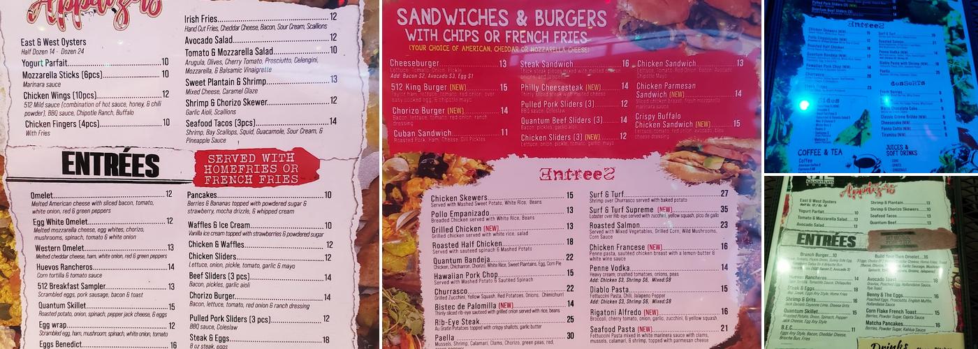 512 Quantum Sound Menu