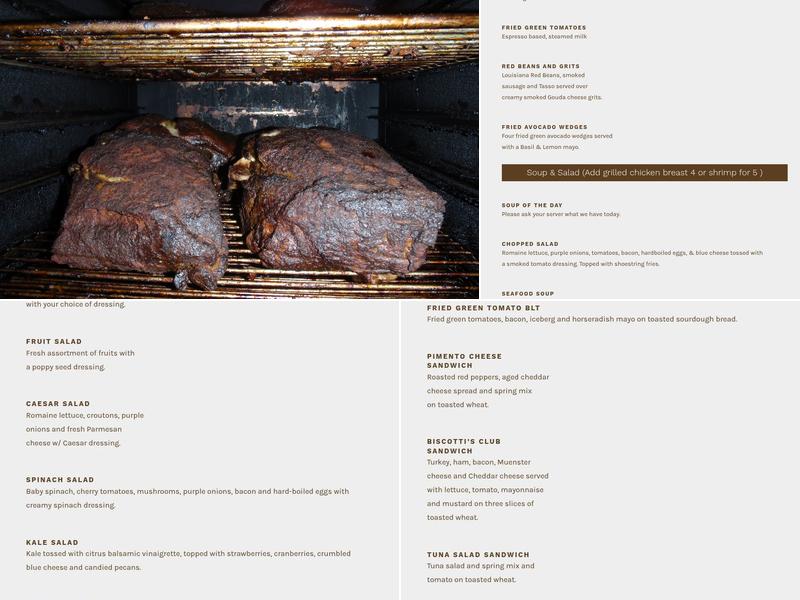 Biscotti's @ Lewis Gifts Menu