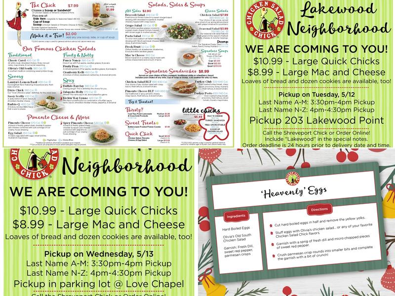 Chicken Salad Chick Menu