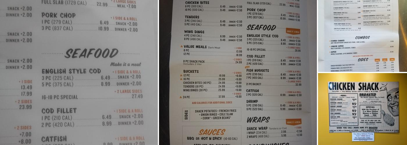 Chicken Shack Livonia Menu