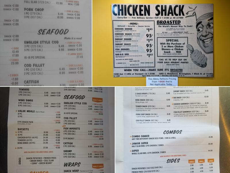 Chicken Shack Livonia Menu