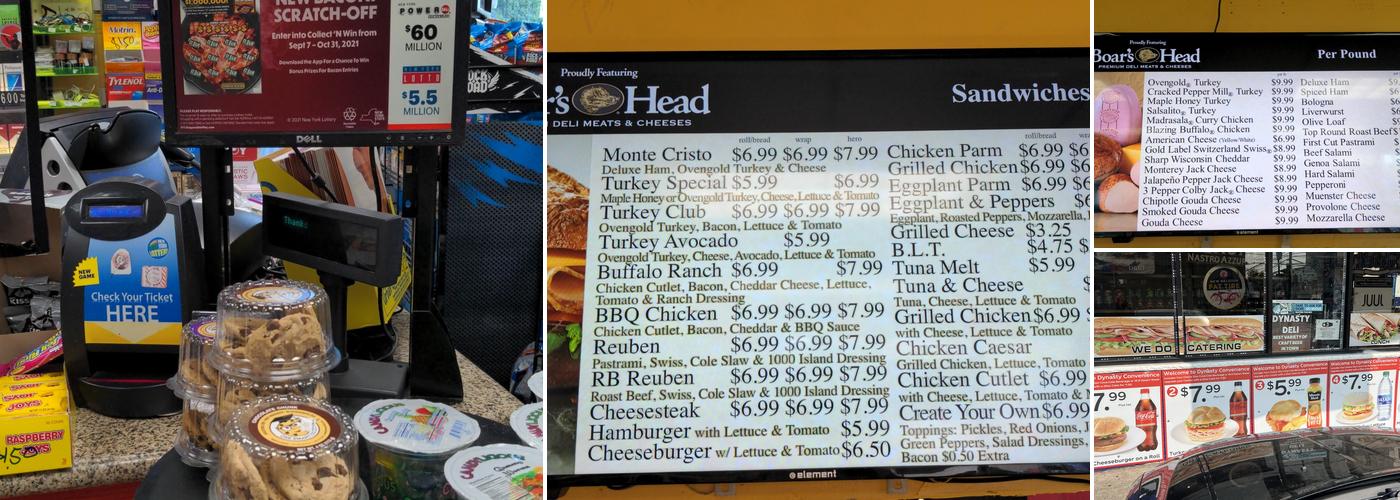 Dynasty Convenience Deli & Grocery Menu