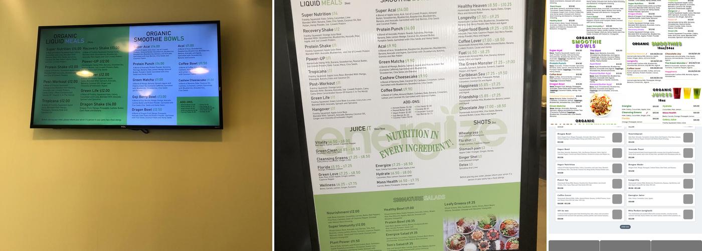 Energize Menu