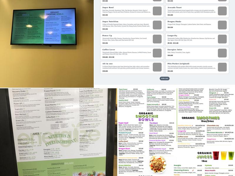 Energize Menu