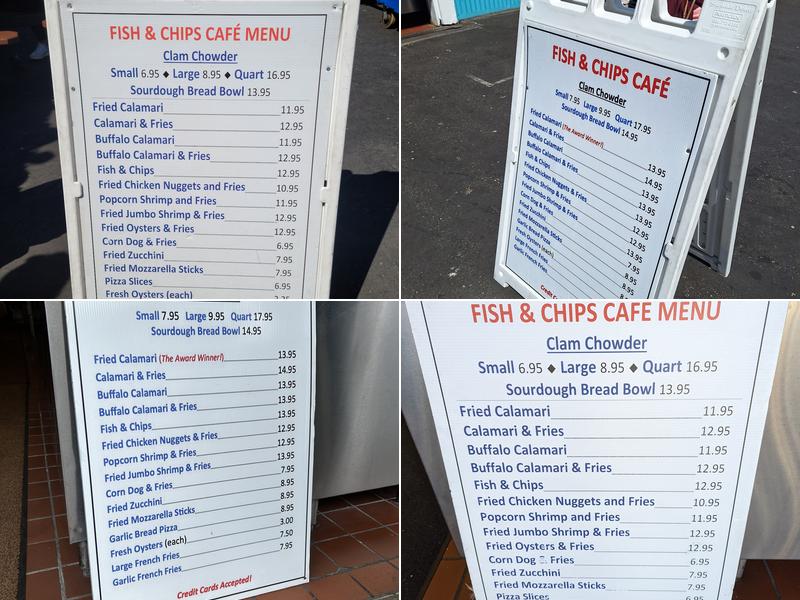 Fish & Chips Cafe Menu