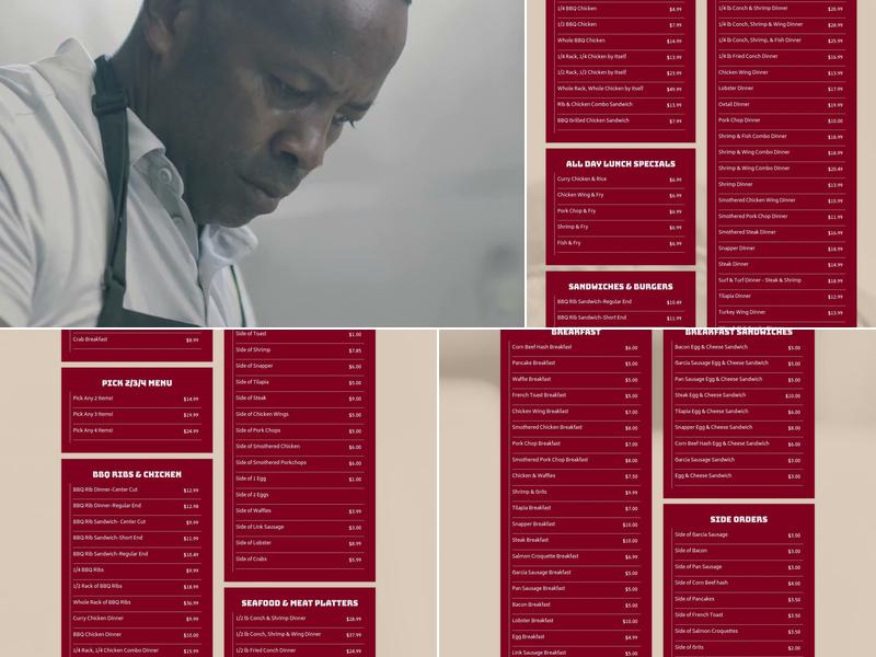 Brother and Sisters BBQ Pit Menu