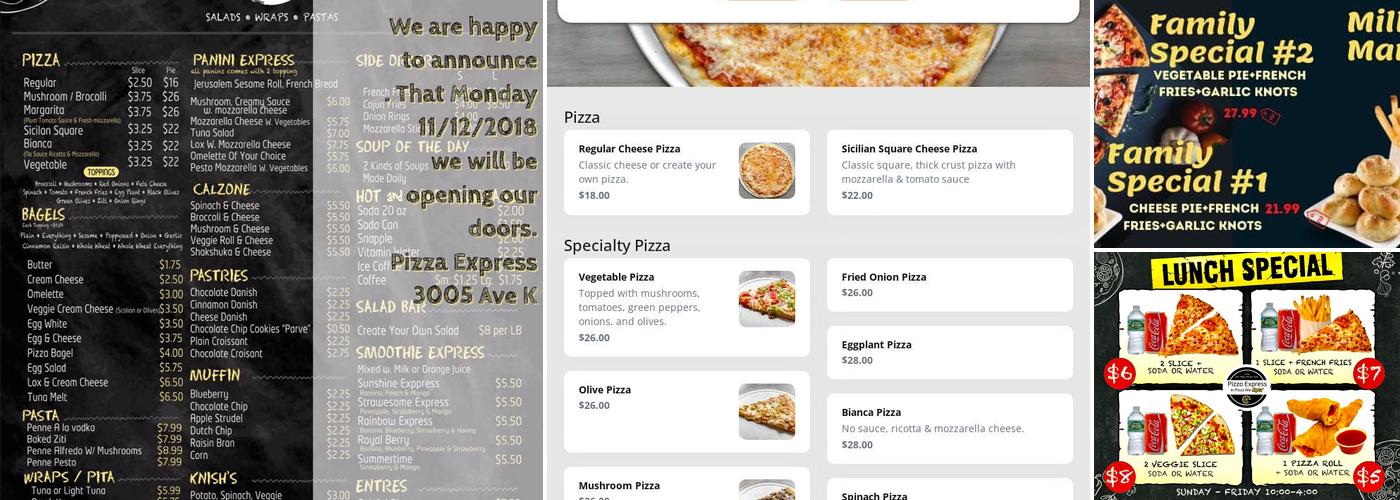 Pizza Express - Kosher Menu