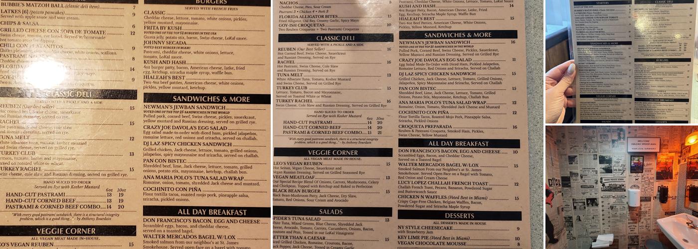 Kush by Stephens Menu