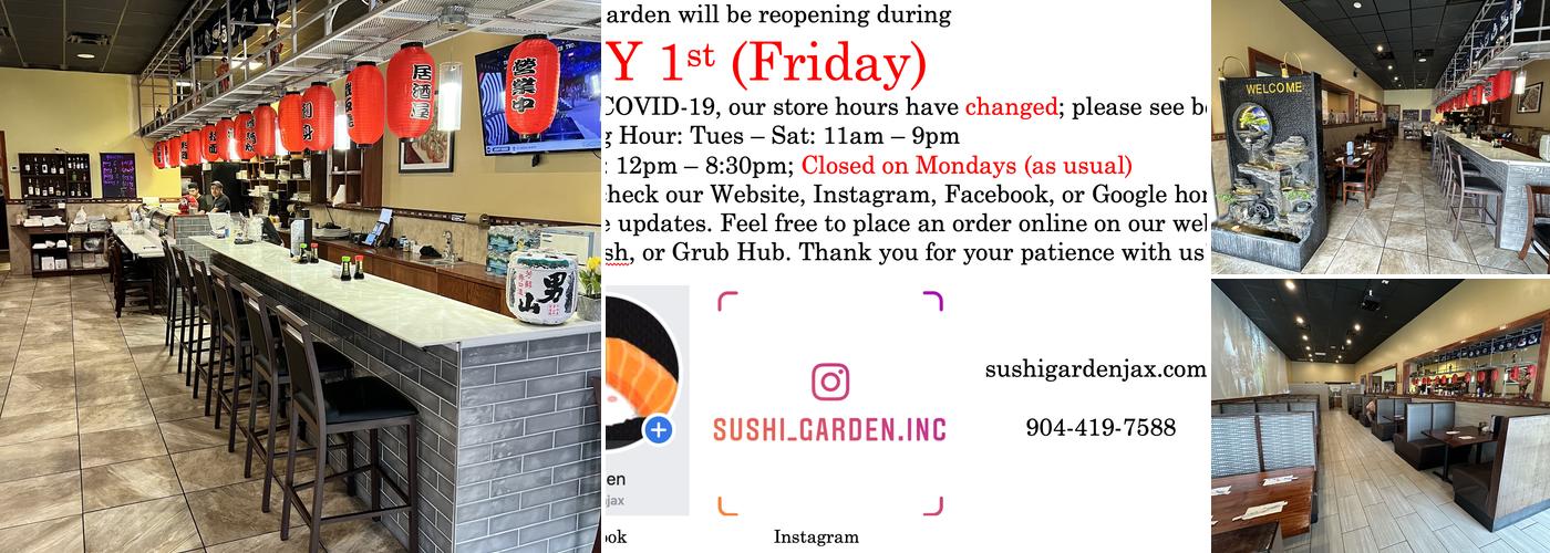 Sushi Garden and Ramen noodles