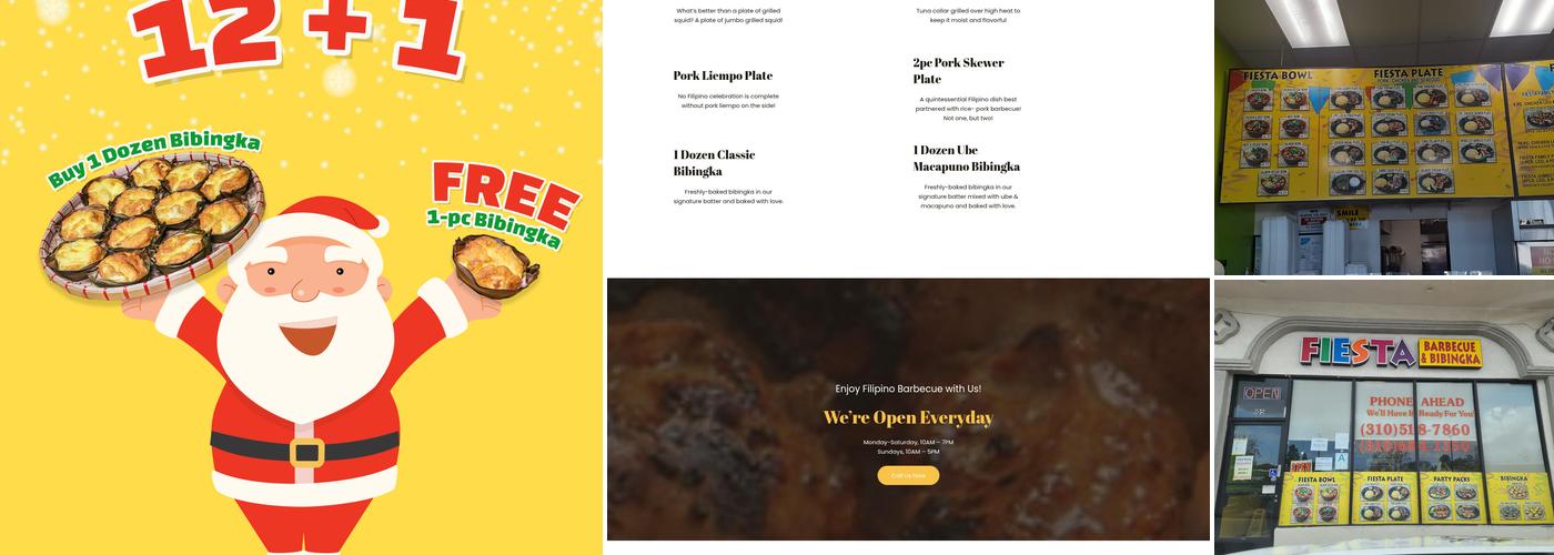 Fiesta Barbecue & Bibingka Menu