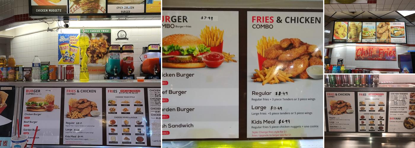 Chili Fries Menu