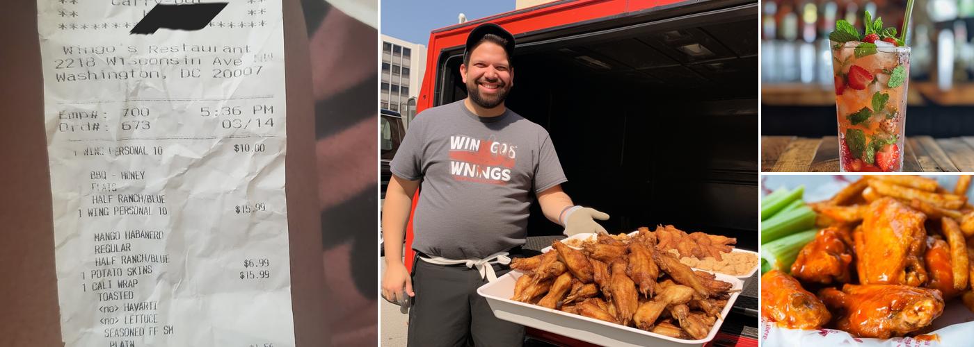 Wingo's Glover Park Menu