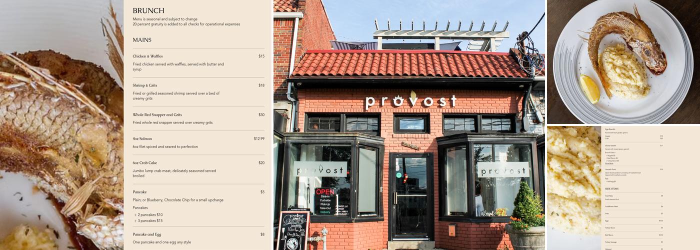 Provost Menu
