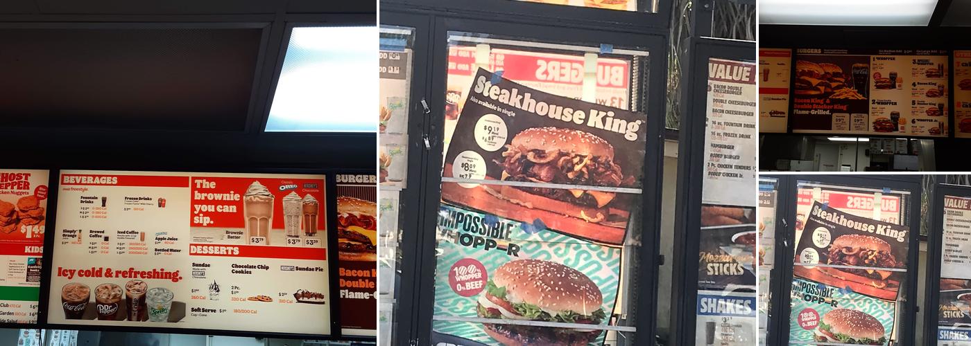 Burger King Menu