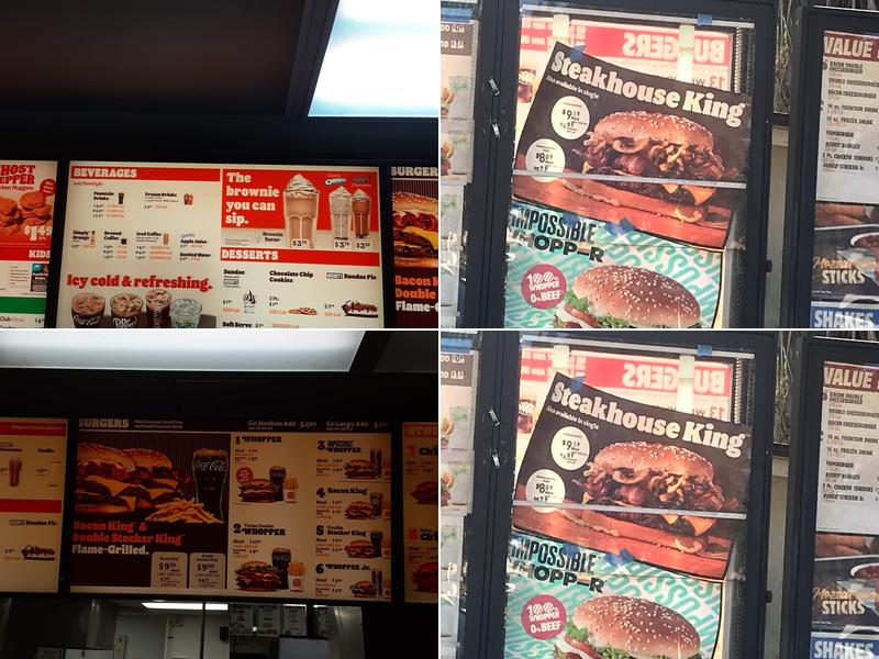 Burger King Menu