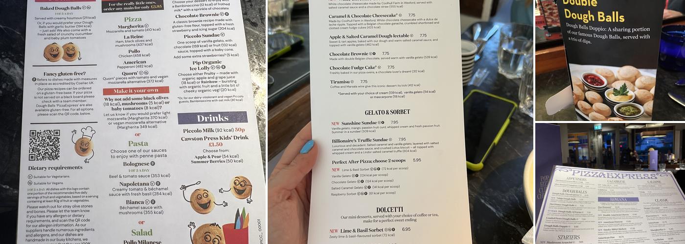 Pizza Express Menu