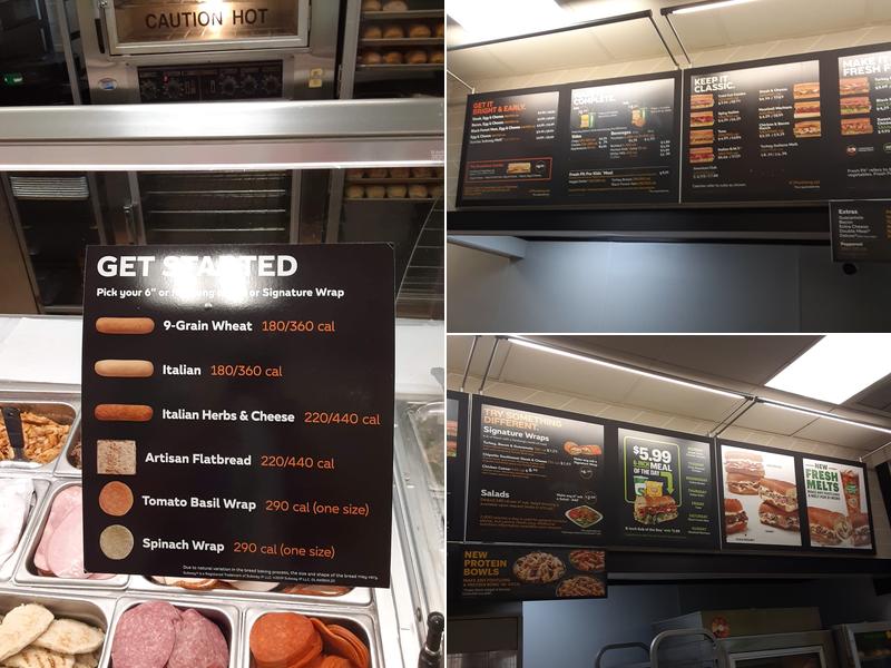 Subway Menu