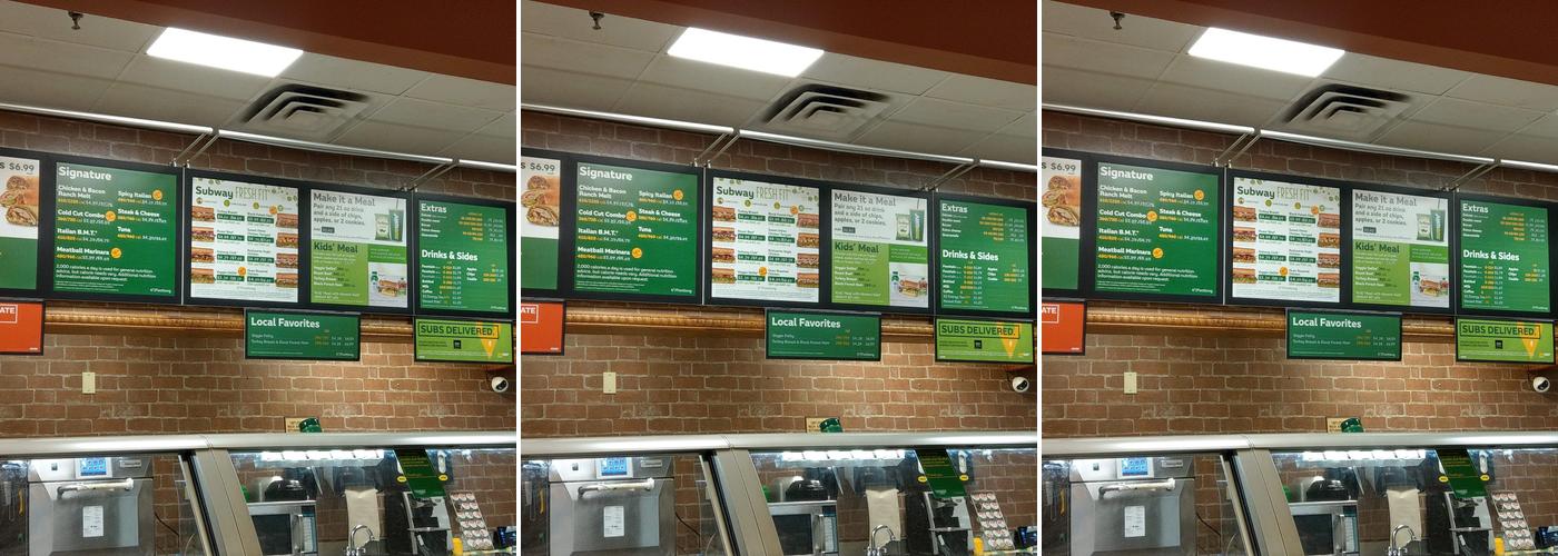 Subway Menu