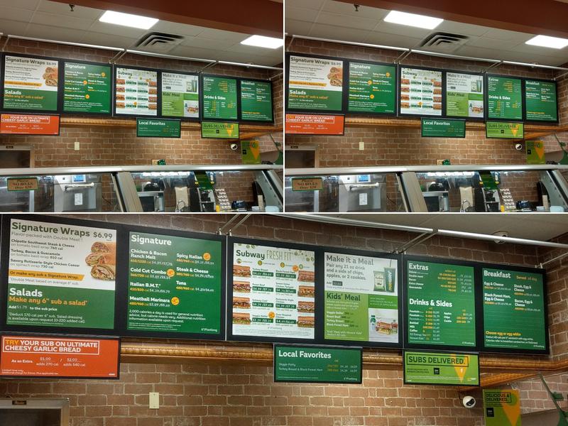 Subway Menu