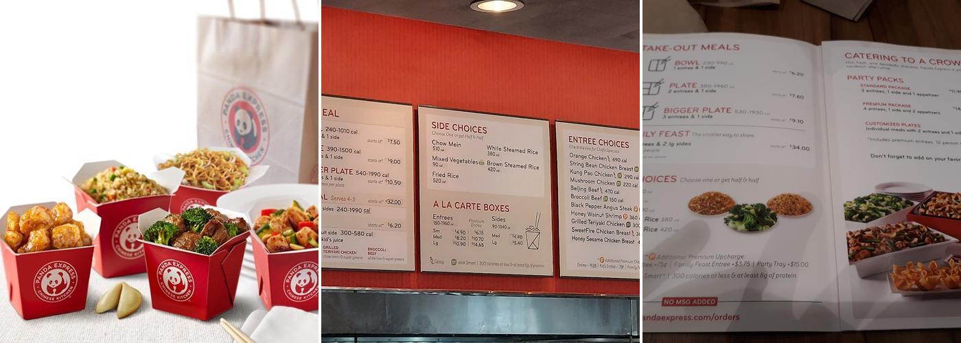 Panda Express Menu