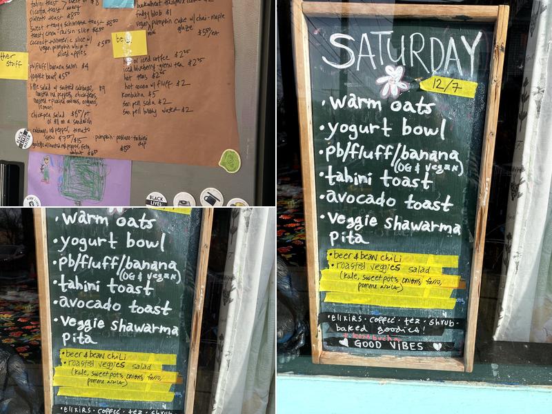 Abandoned Luncheonette Menu
