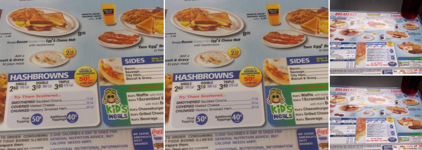 Waffle House Menu
