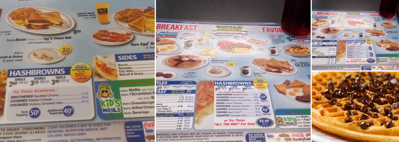 Waffle House Menu