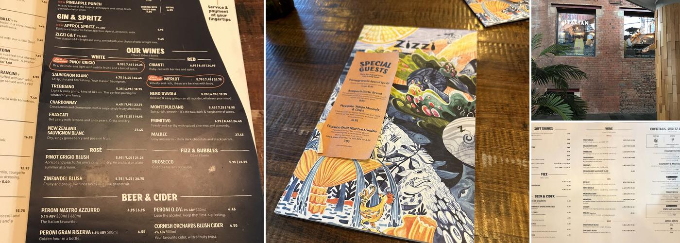 Zizzi - Belfast Victoria Square Menu