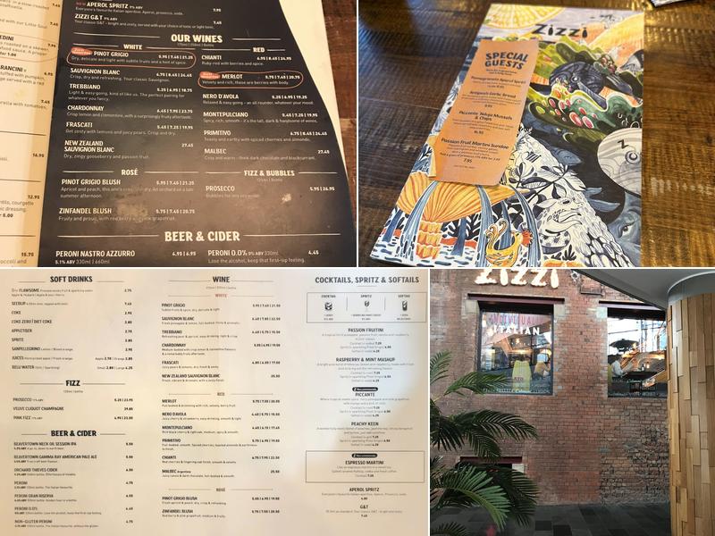 Zizzi - Belfast Victoria Square Menu