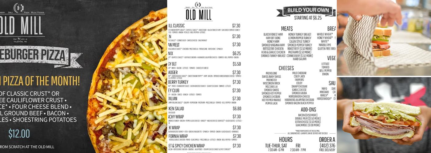 Old Mill Bulk Foods & Deli Menu