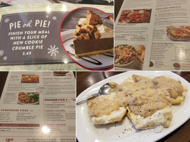 Bob Evans Menu