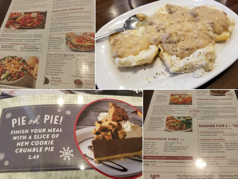 Bob Evans Menu